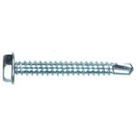 Self-Drilling Screws, Hex Washer Head, Zinc-Plated, #8-18 x 3/4-In., 75-Pk.