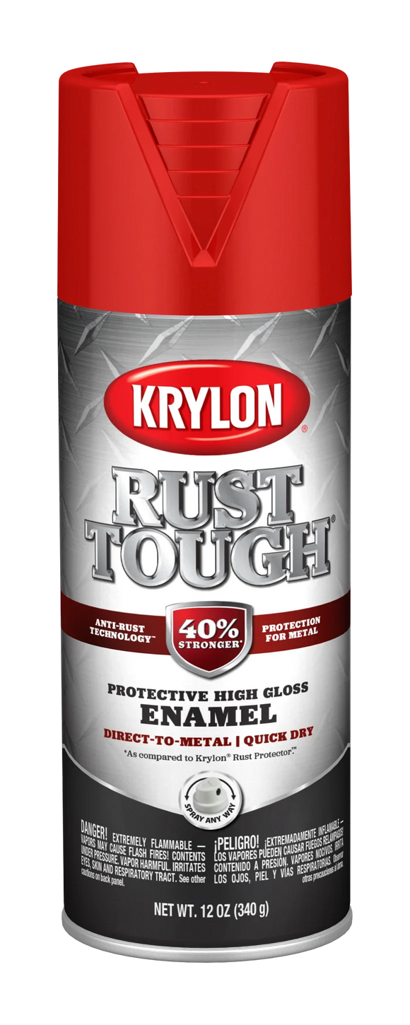 Krylon Rust Tough® With Anti-Rust Technology™ Enamel Gray Rust 12 oz.