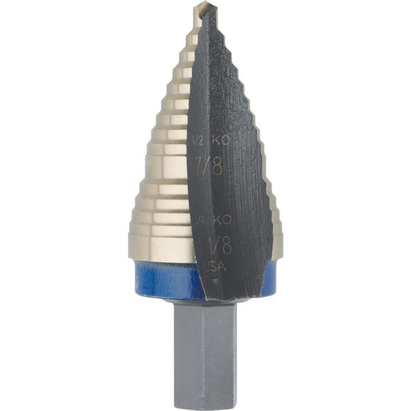 Irwin Unibit 7/8 In. & 1-1/8 In. #9 Step Drill Bit, 2 Steps