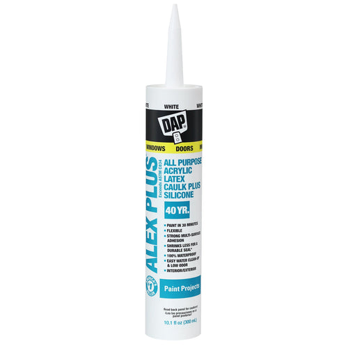 Dap ALEX PLUS® All Purpose Acrylic Latex Caulk Plus Silicone 10.1 oz