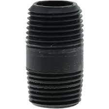 PLUMBEEZE PVC Connector Threaded Both Ends Nipple  1/2