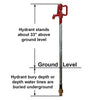 Merrill Mfg CNL7502 No Lead Frost Proof C-1000 Series Yard Hydrant 3/4 Pipe Connection, 2 ft. Bury, with Galvanized Steel Stand Pipe