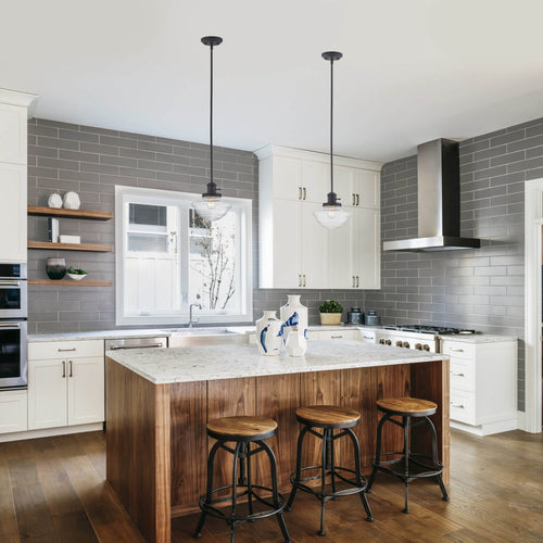 Design House Schoolhouse 1-Light Pendant, Matte Black