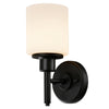 Design House Aubrey Indoor 1-Light Wall Sconce Matte Black