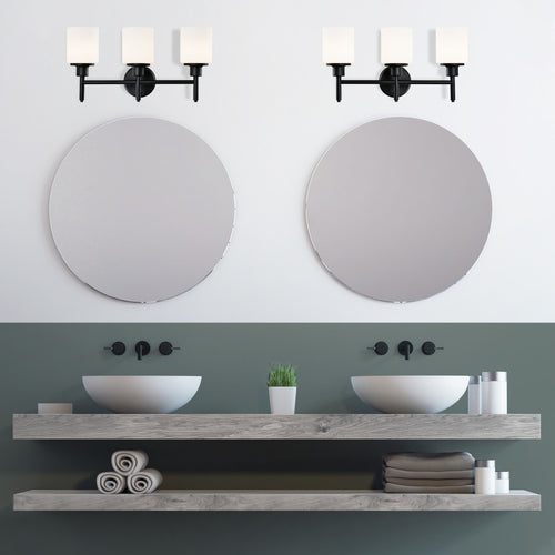 Design House Aubrey 3-Light Vanity Light Matte Black
