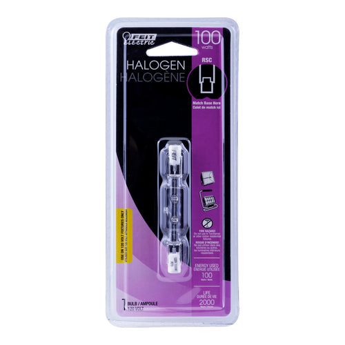 Feit Electric 100W Warm White T3 Dimmable Halogen Light Bulb