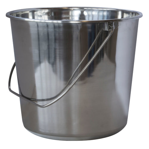 AmeriHome 5.28 Gallon Stainless Steel Buckets 3 Piece Set (5.28 Gallon)