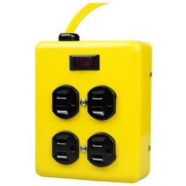 Metal Power Block, 4-Outlet