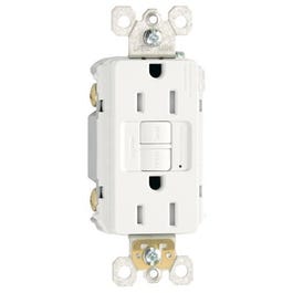 GFCI Receptacle, 15A, White