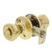 Ultra Hardware Tulip Knob Entry, Polished Brass Finish