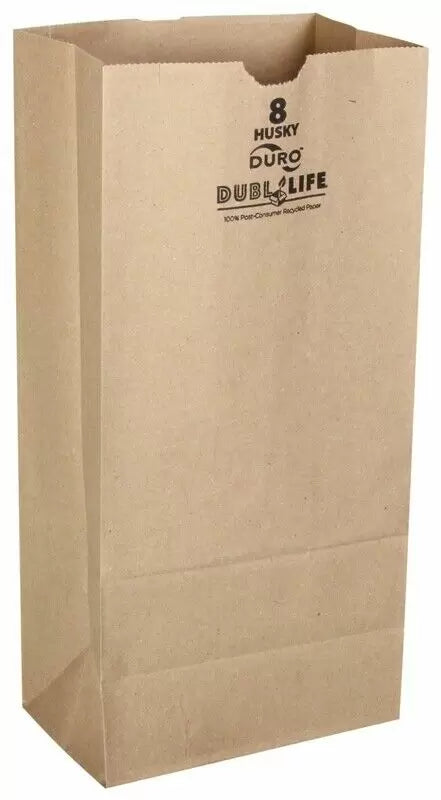 Duro Super Royal Dubl Life Paper Shopping Bags  14x10x16  87145