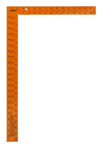 Johnson Level 16 x 24 Easy-Read™ Steel Framing Square