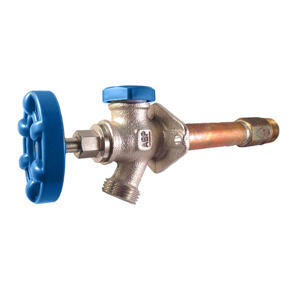 Arrowhead 0.75 MPT x 0.5 in. FPT Icebreaker Brass & Copper Freeze-Proof Wall Hydrant 605-12LF