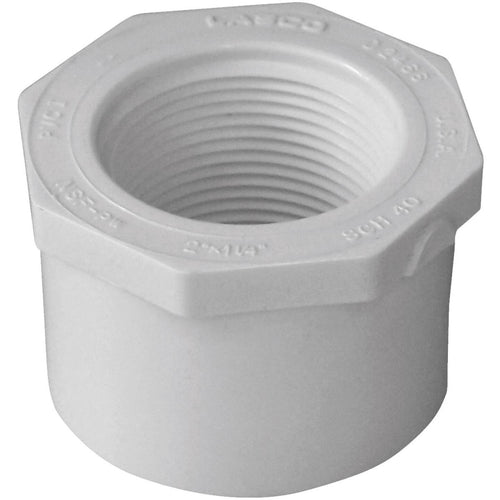 Charlotte Pipe 2 In. SPG x 1-1/4 In. FPT Schedule 40 PVC Bushing