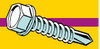 Midwest Fastener Hex Washer Self-Drilling Screws #6 x 1/2